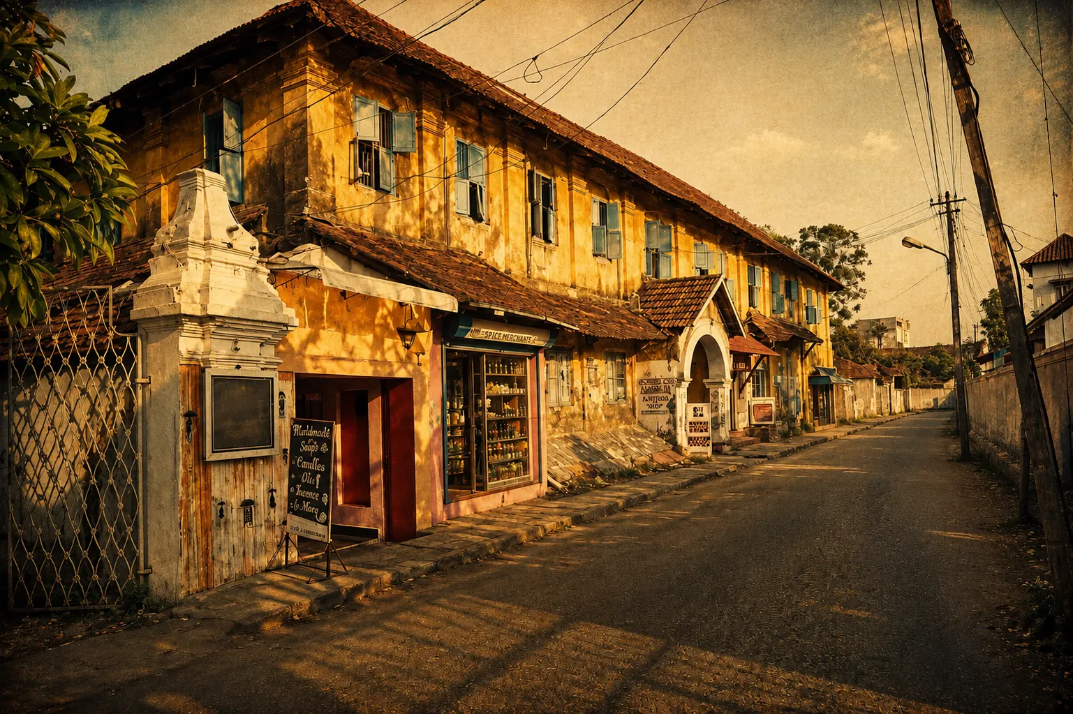 Street scene from Mattancherry in Kochi